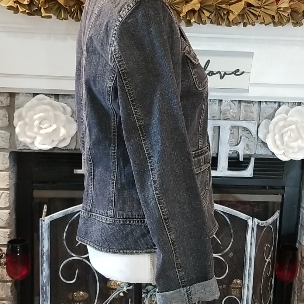Loft Denim Jacket, Size 4 - Picture 6 of 9